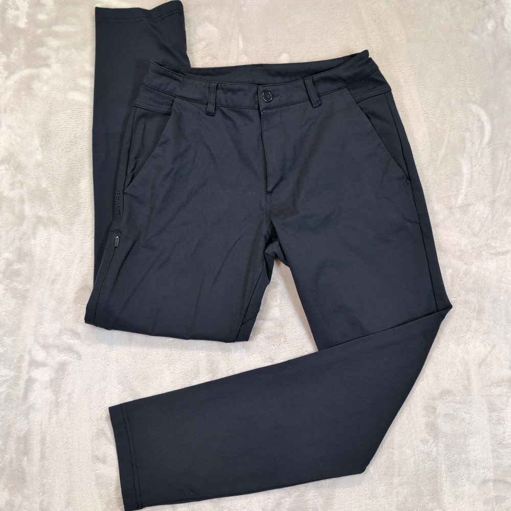 BYLT Everyday Pant 2.0 Mens 33 (29x28) Black Slim Fit Tech Chino Active Trousers
